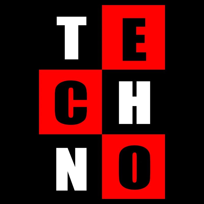 Techno red and black