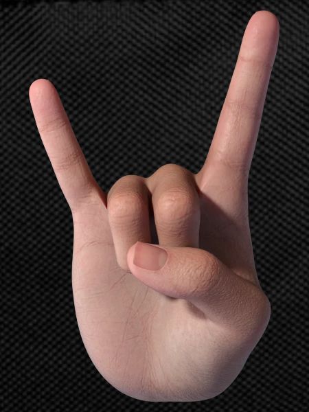 Horn sign (face)