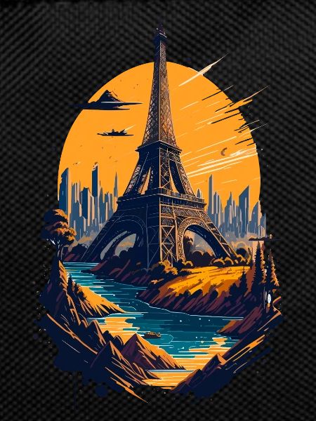 Abstrakter Turm von Paris