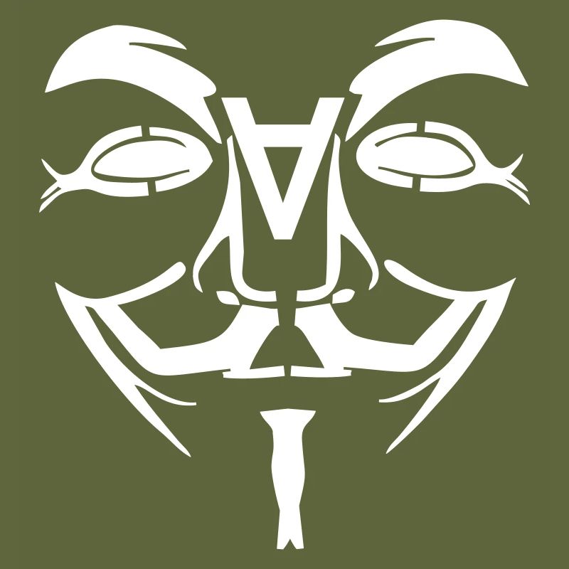 Anonymous Design Gesicht mit A