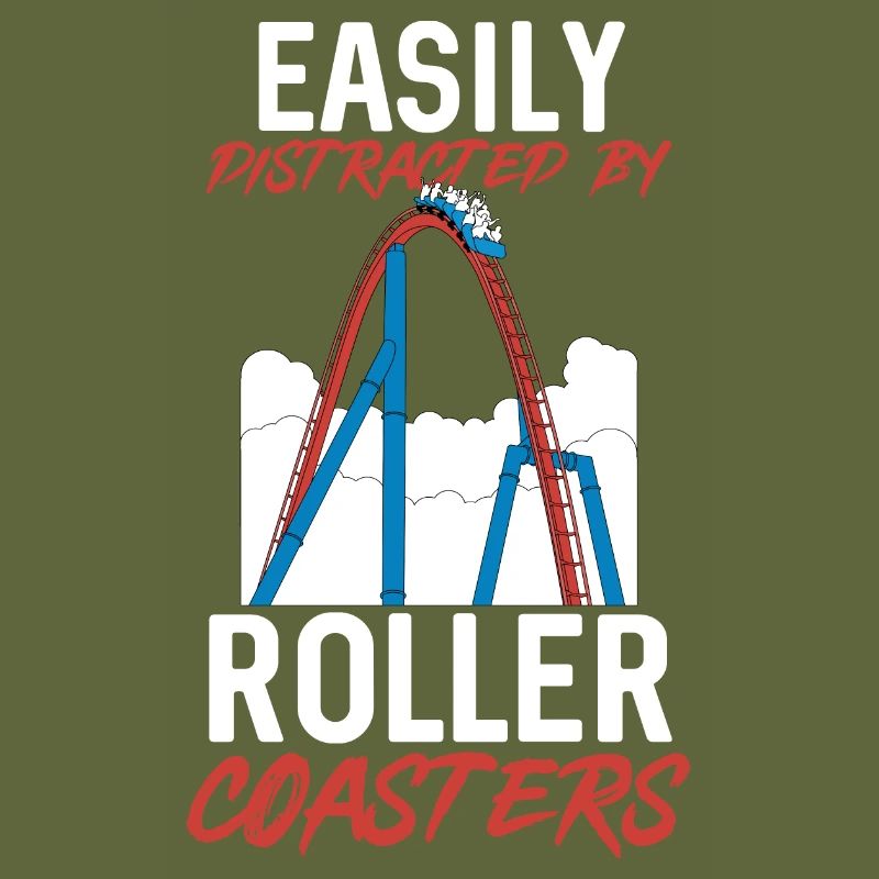 Achterbahn Rollercoaster Freizeitpark