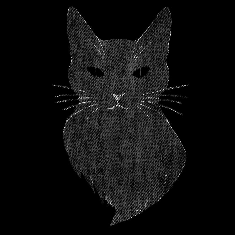 Cat retro art mystical