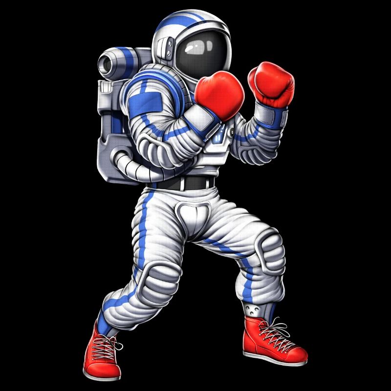Astronaute de boxe
