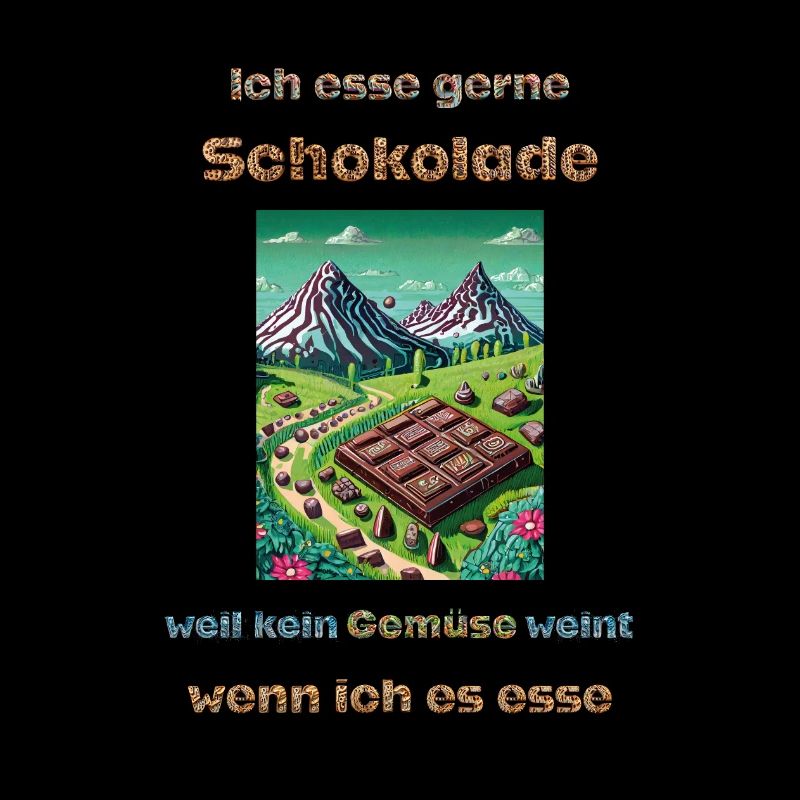 Ich esse gerne Schokolade