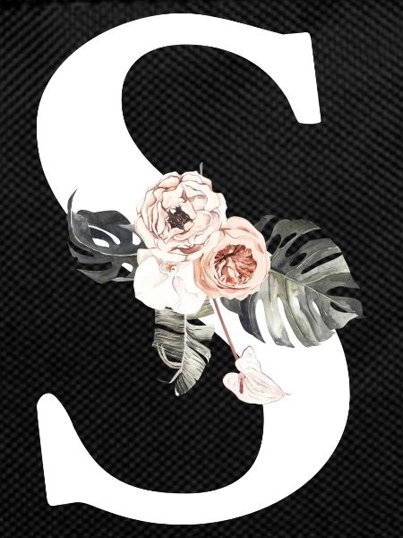 Tropical Floral Letter S
