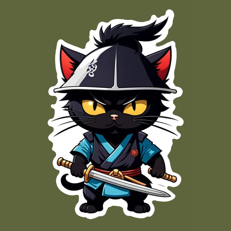 Ninja Cat - Samurai Kitten
