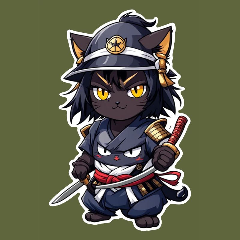 Ninja Katze - Samurai Kätzchen