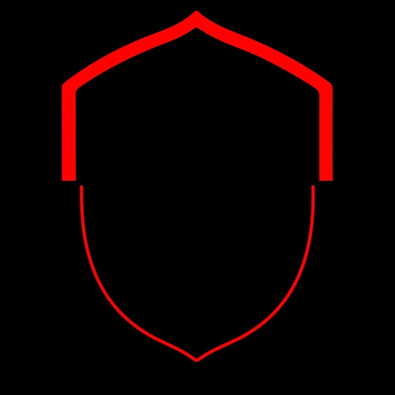 Wolf Symbol Kopf Schild