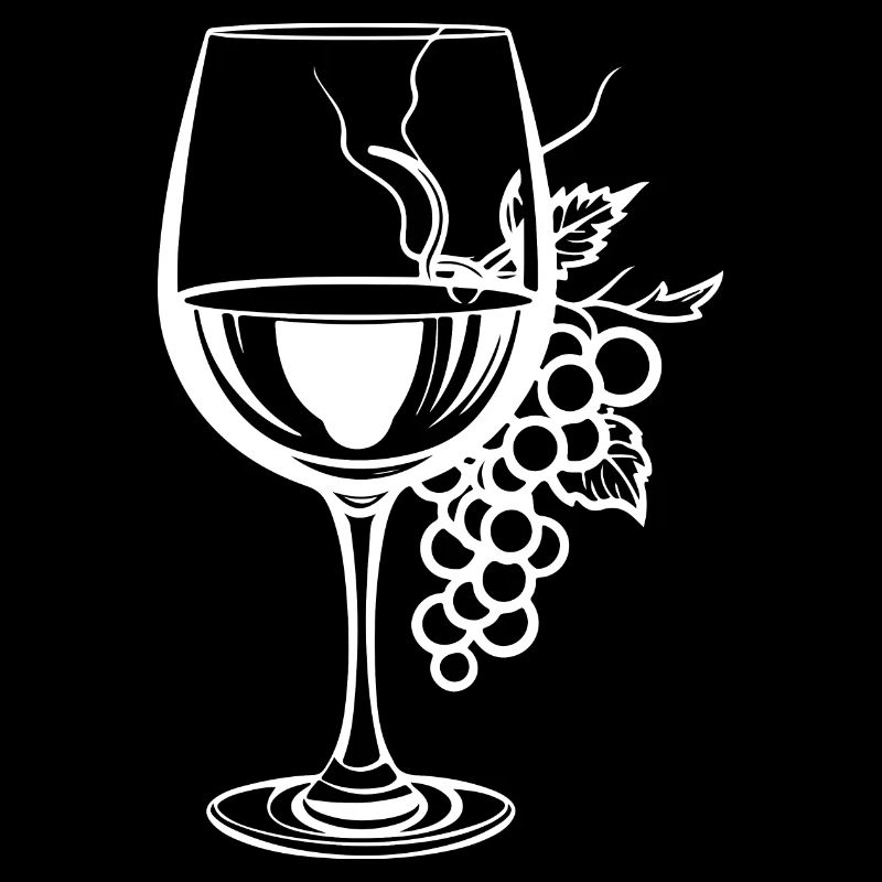 Wine Glass Grapes Wine