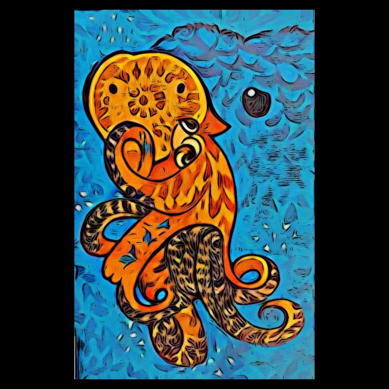 Krake, selbst gezeichnet