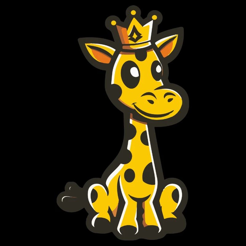 Couronne de bande dessinée girafe