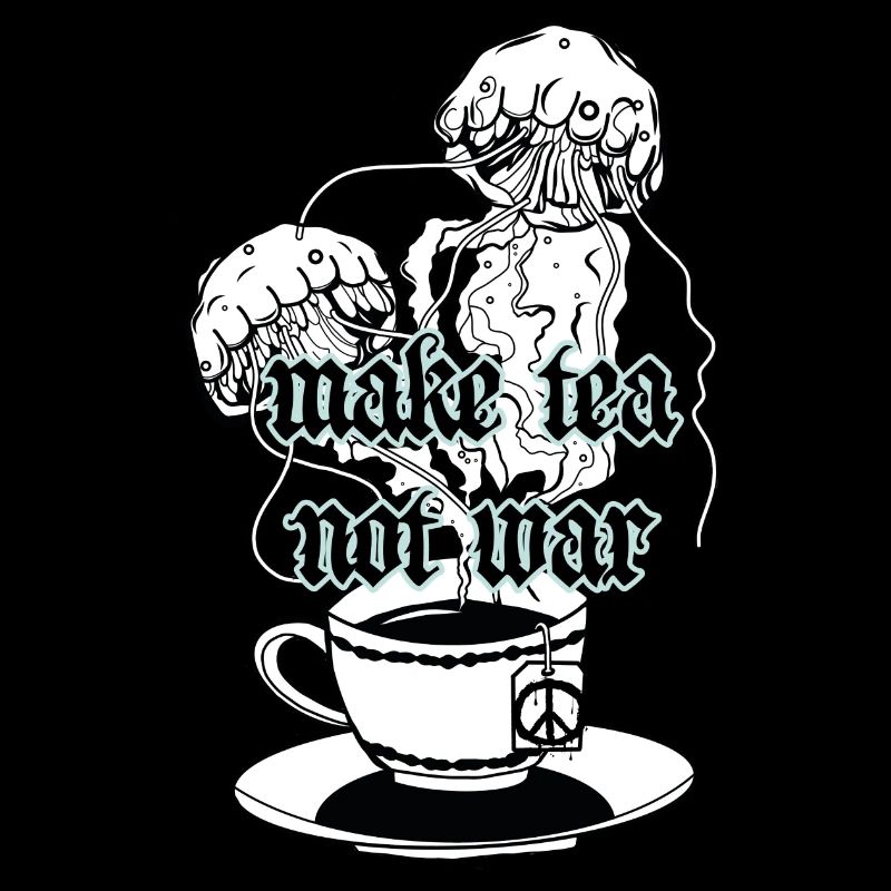 Tee // Krieg // Frieden // Illustration