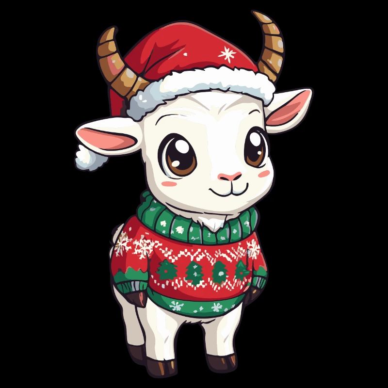 Noël de la chèvre de montagne