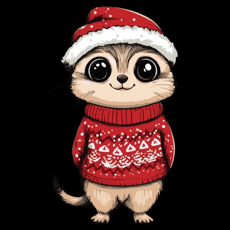 Erdmännchen Weihnachten