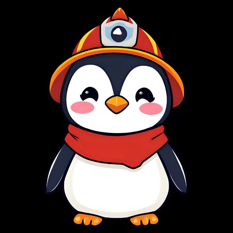 Héros Pingouin Pompier