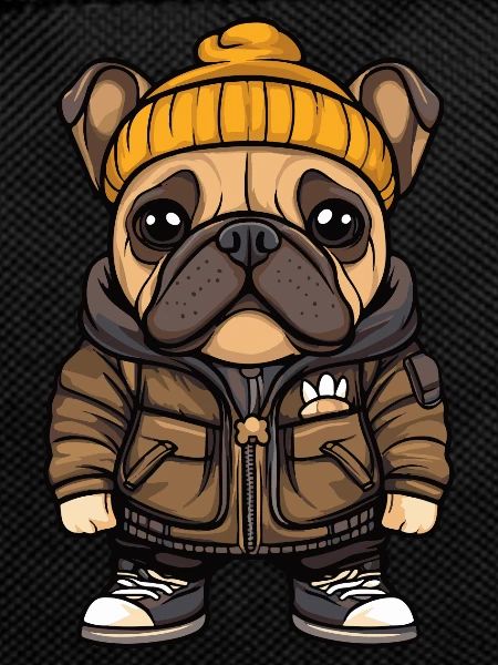 Bulldog Dog Stylish