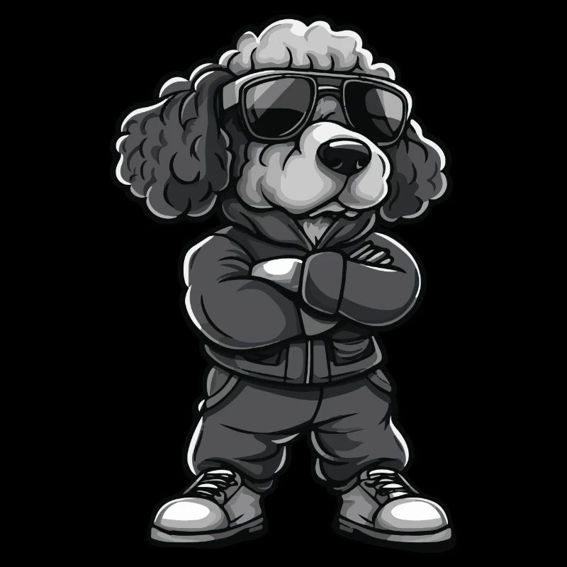 pudel hund comic
