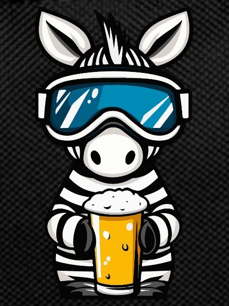 Zebra Ski Bier