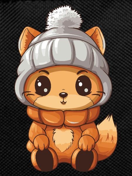 Squirrel Winter Animal Baby Comic