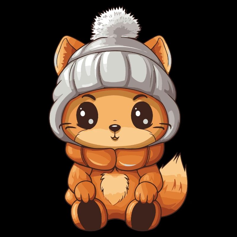 Squirrel Winter Animal Baby Comic