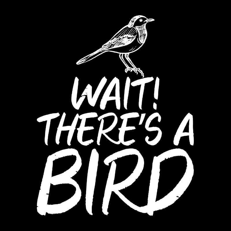 Wait There Are Birds Birdwatching Déclaration