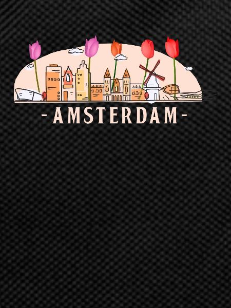 Amsterdam Windmill Netherlands Tulips Flower