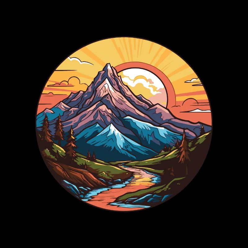 Berge Landschaft Kreis