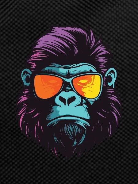 Gorilla Hipster Cool Party