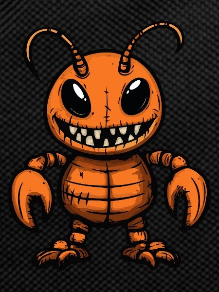 Lobster Crab Halloween Comic Funny