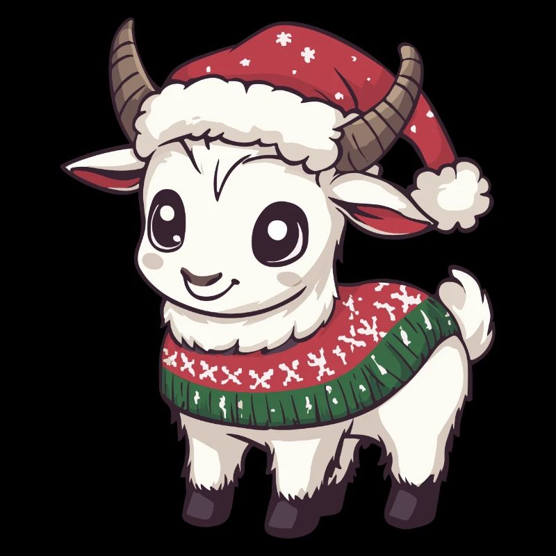 Bande dessinée de Noël Chèvre de montagne