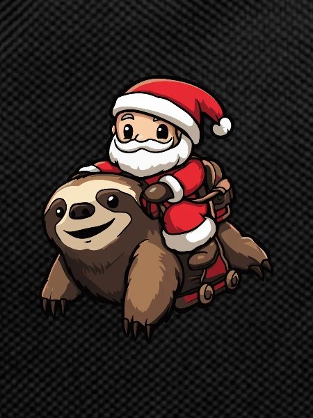 Sloth Santa Claus