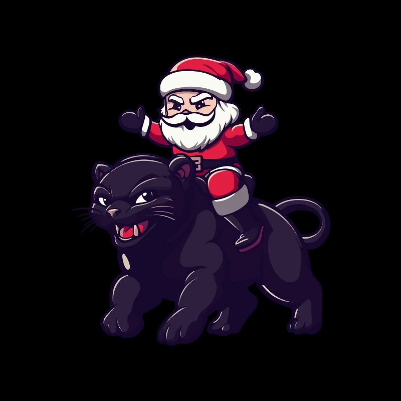 Panther Weihnachtsmann