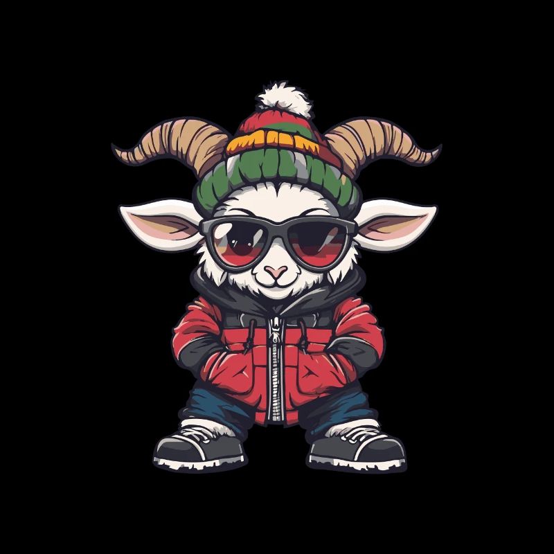 Bergziege Ziege Cool Comic