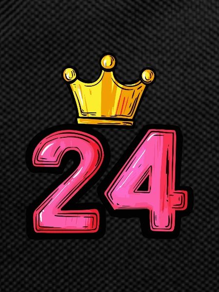 24 Zahl Krone
