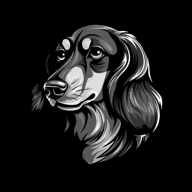 Dachshund Hund Kopf Dackel
