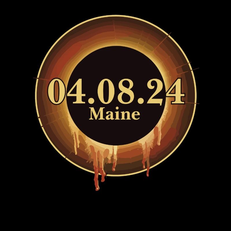 Total Solar Eclipse Path of Totality Maine April