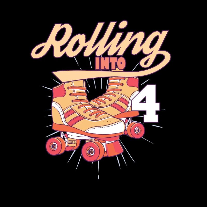 Rolling Into 4 Roller Skating Birthday Party