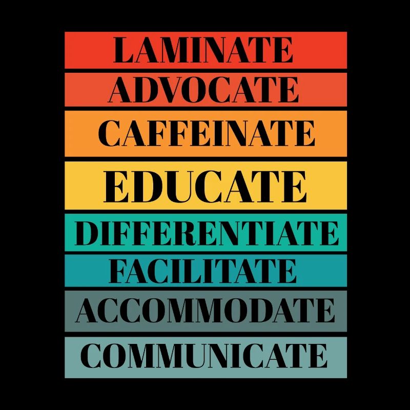 SPED Teacher Laminate Collaborate Autism