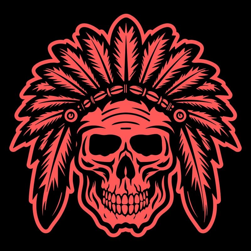 Apache Indian Chief Skull