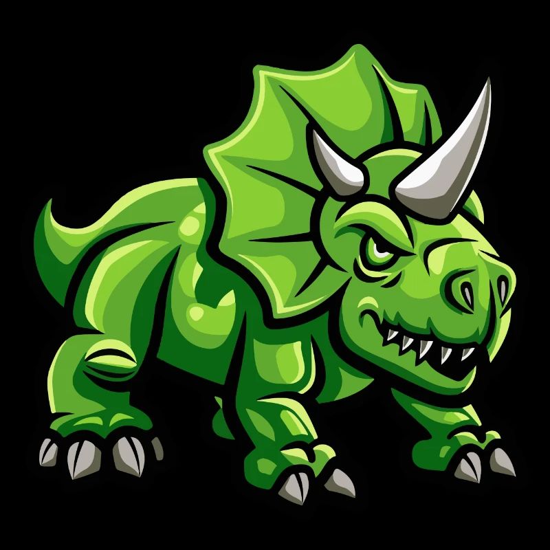 Dinosaur triceratops Comic