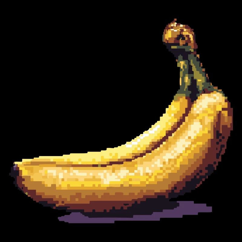 Icône Pixel Banane