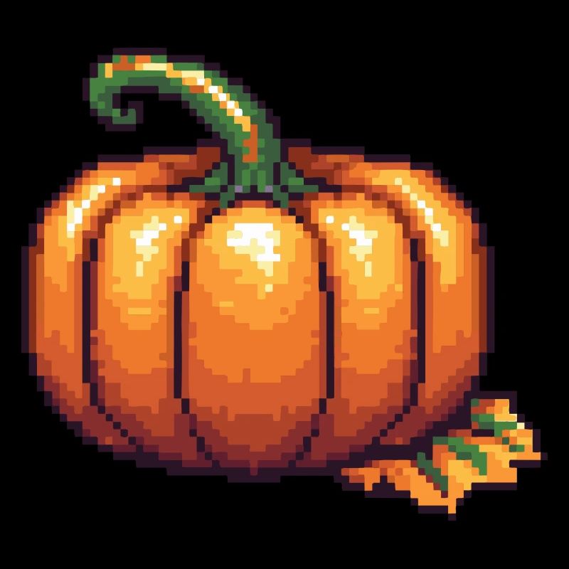 Icône de pixel de citrouille