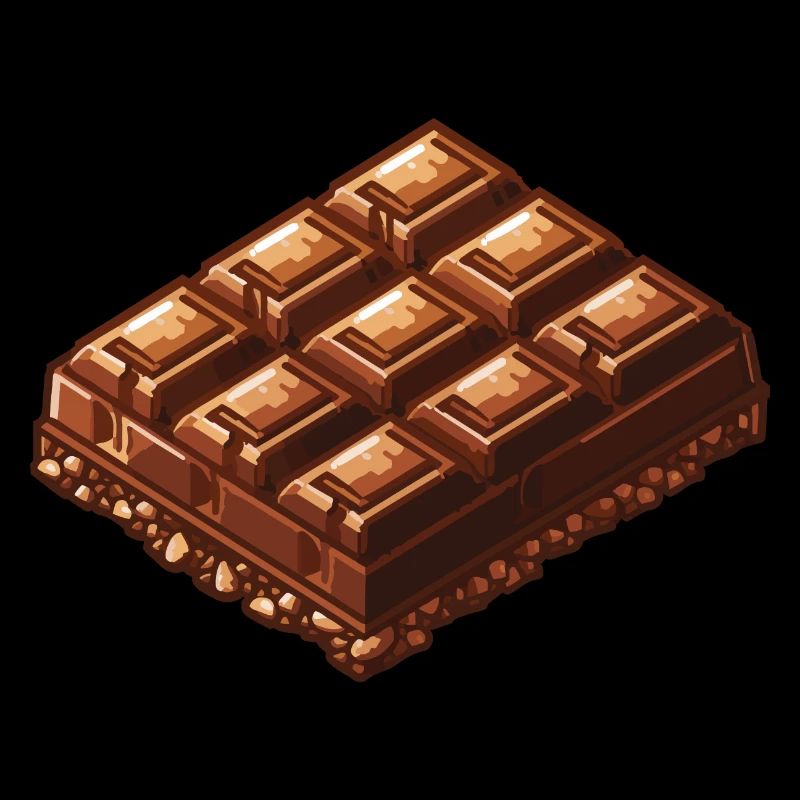 Schokolade Pixel Symbol
