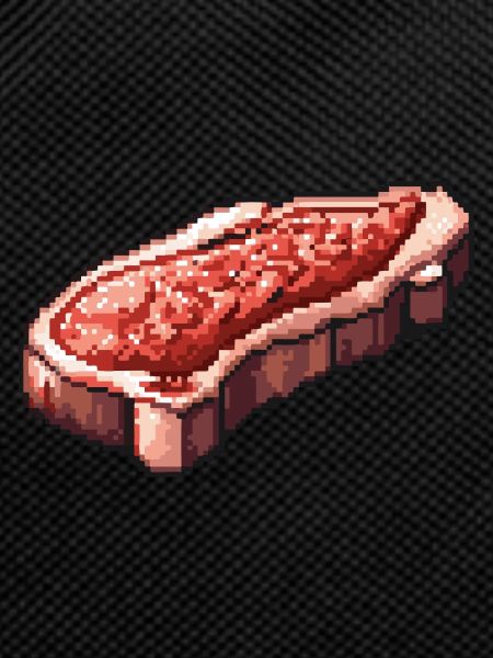 Steak Filet Pixel Icon