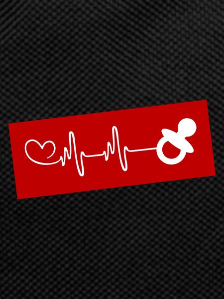 Pacifier Icon Pulse Heartbeat