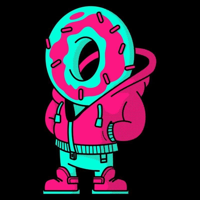 Donut in jogging suit No.6