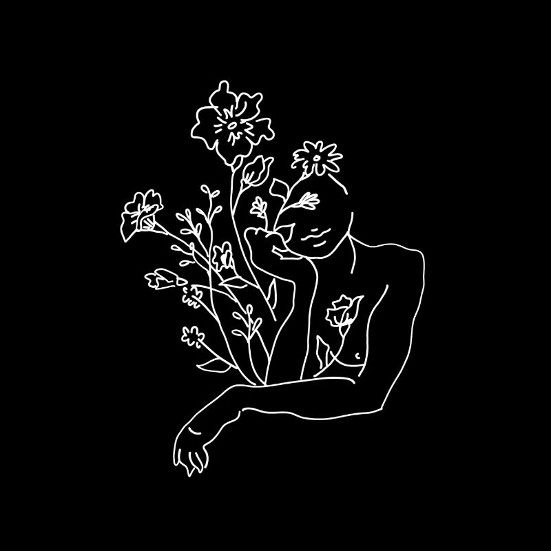 Femme aux fleurs