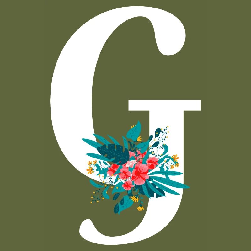 letter G flowered