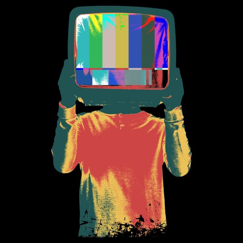 TV Head Surreal Art