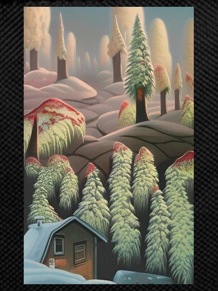 Fantasy winter landscape snowbound snow